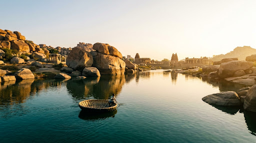 Hampi coracle ride